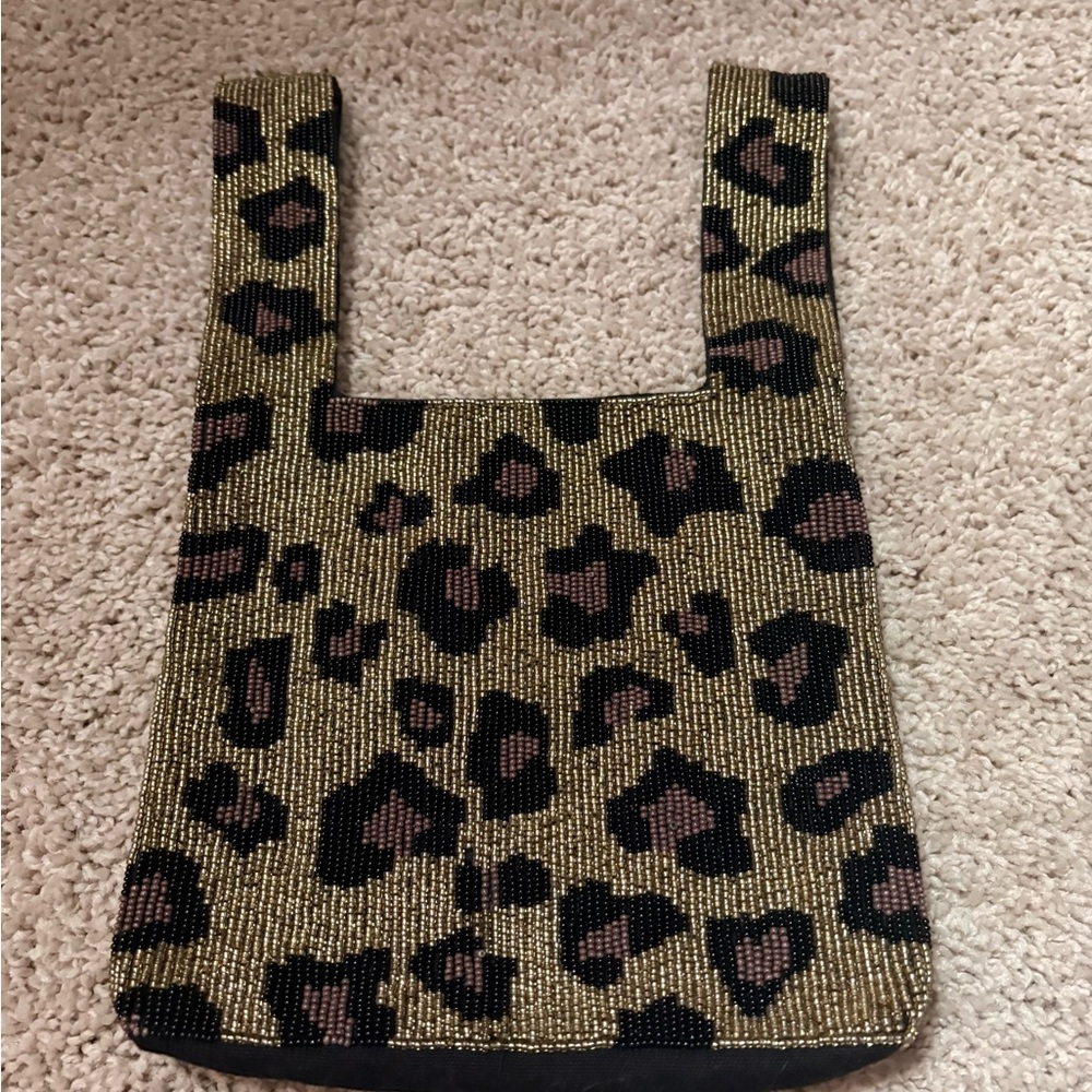 Circus By Sam Edelman Mini Beaded Cheetah Tote Sac